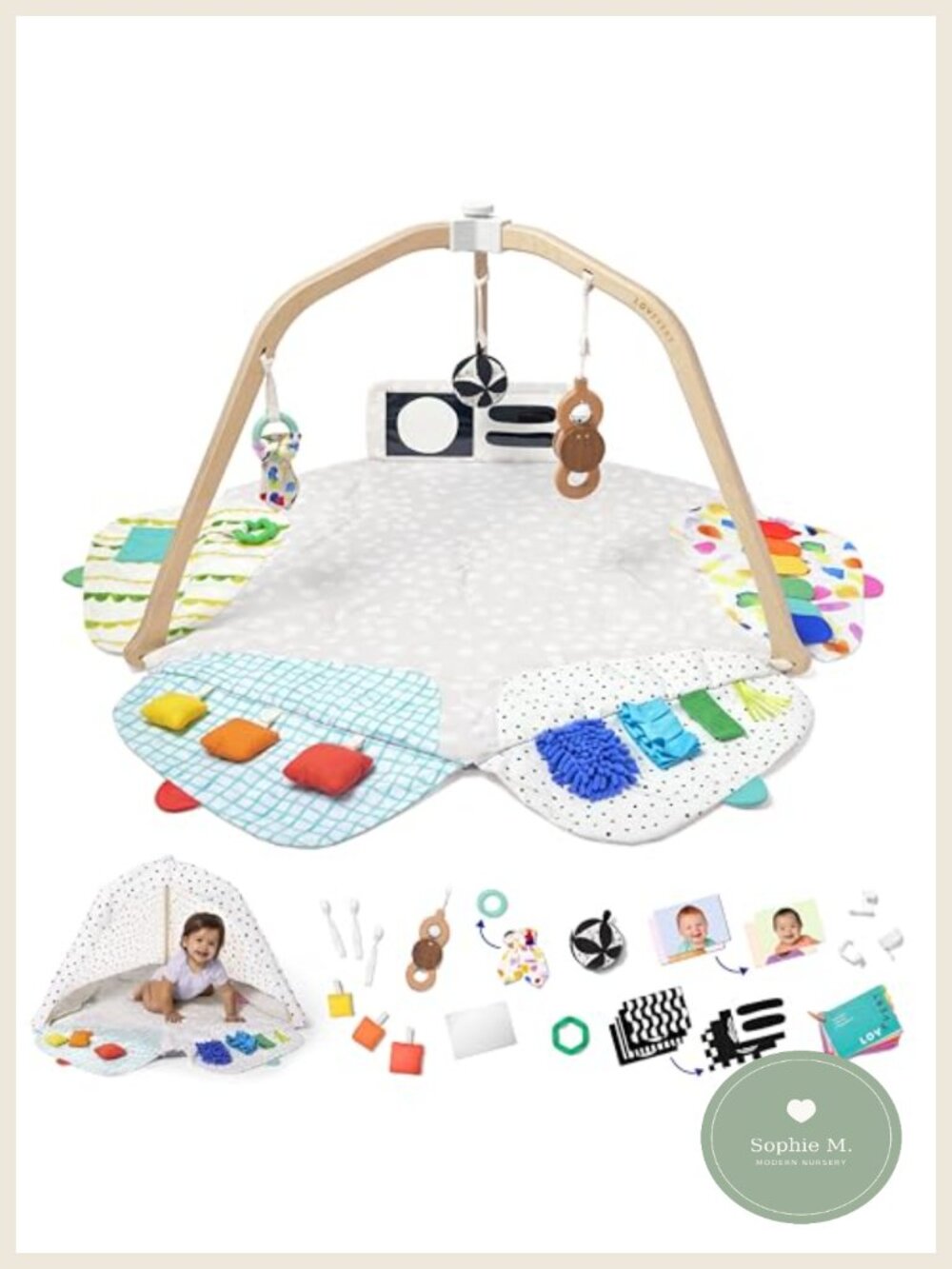 Lovevery Play Gym 5-Stage Developmental Montessori Baby Playmat
